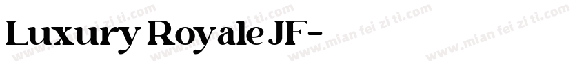 Luxury Royale JF字体转换